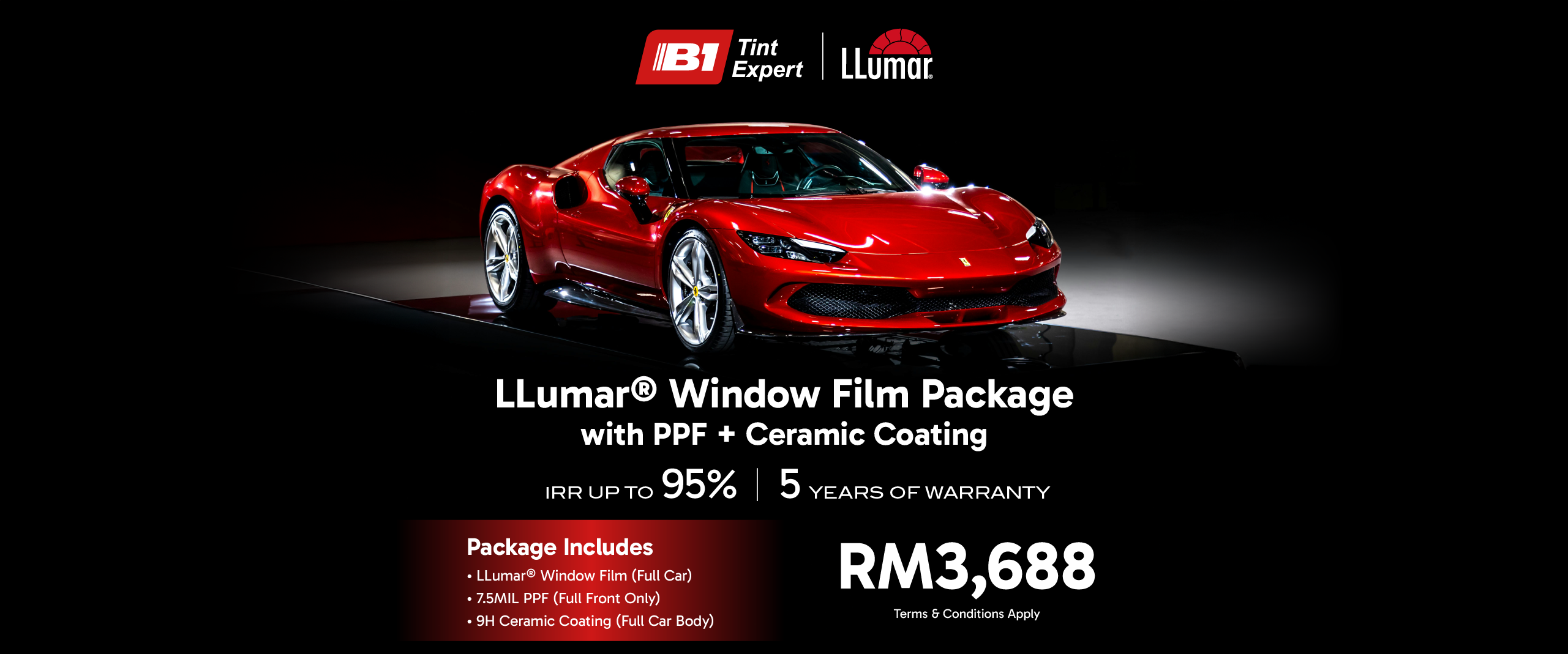 LLumar Window Film Package with PPF & Ceramic Coating