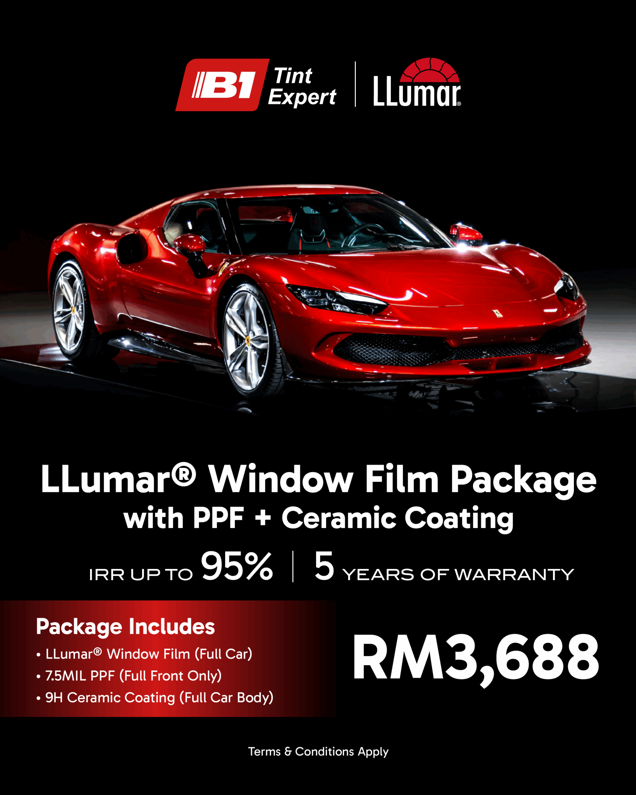 LLumar Window Film Package with PPF & Ceramic Coating